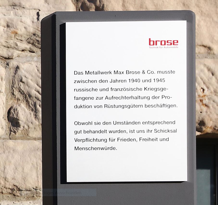 Brose, Einsatz von Zwangsarbeitern