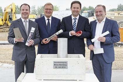 Brose Historie 2014 Grundsteinlegung Bamberg 2014