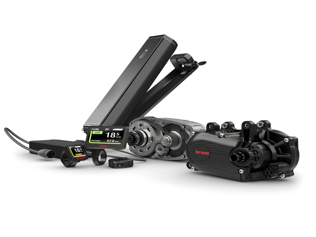 Das neue Brose Drive System: Erstmals bietet Brose ein eigens entwickeltes System aus Antrieb, Bedieneinheit und Akku an.