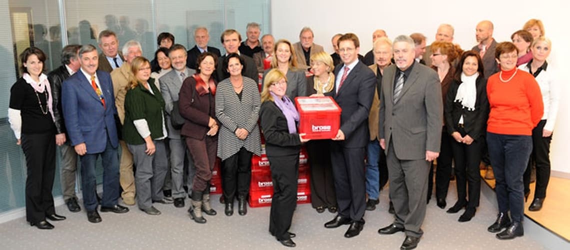Brose Head of Apprentice Training Michael Stammberger presented the
