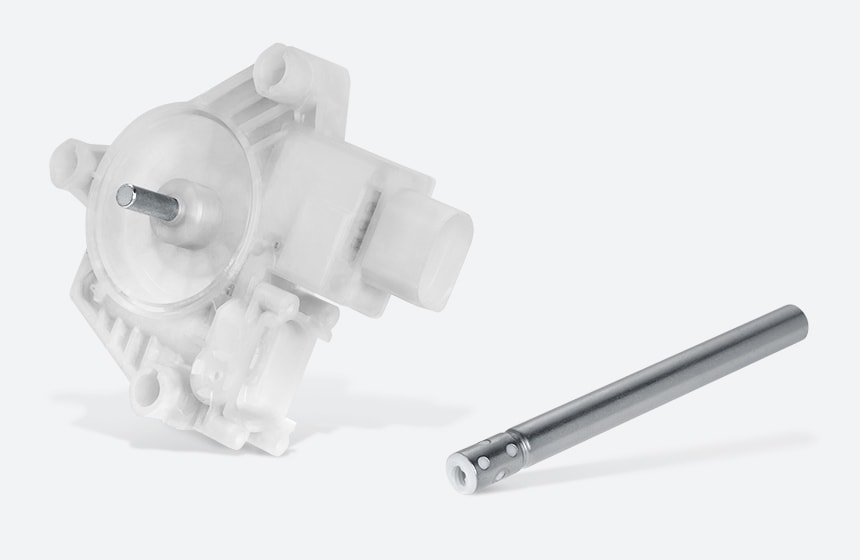 Hybrid Outsert components plastic- or metal composite, Brose, supplier, automotive
